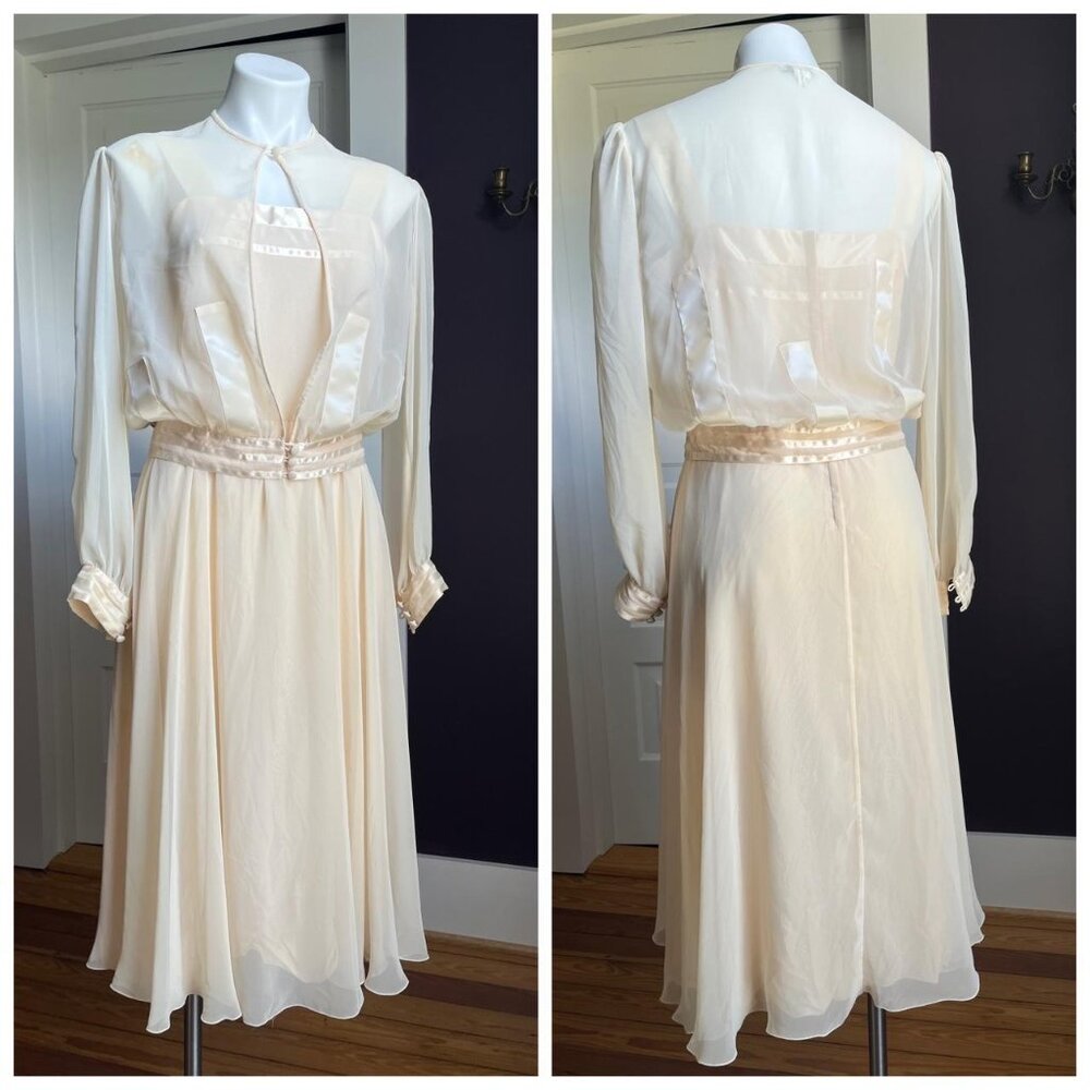 80s Cream Gown